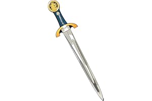 Liontouch Noble Knight Sword, Blue/Large | Medieval Pretend Play Foam Toy For Children With Golden Lion Theme | Safe Weapons & Battle Armour For Kid’s Dress Up & Costumes