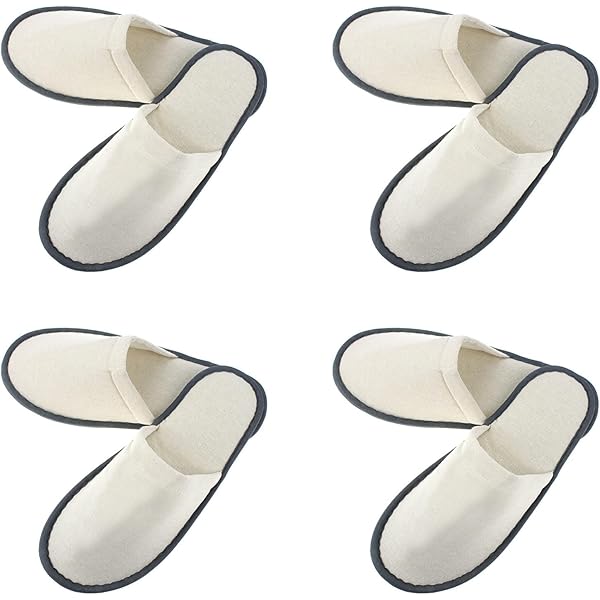 Pantofole In Pile Morbide Per Ospiti - Set Di 4 Paia Antiscivolo, Ideali Per Hotel, Spa E Casa - Foto 4