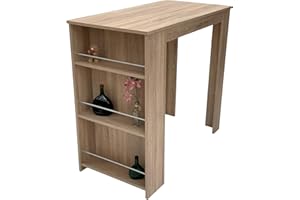 ‎MÖBEL SD Bartisch Stehtisch Sonoma Eiche