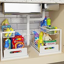 Organizer per armadietti estraibili a 3 pezzi, cassetti estraibili per cucina, ripiano per cassetti scorrevoli per armadio, per l'organizzazione di cucina, dispensa e bagno | SHEIN ALIA