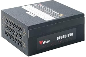iTek Alimentation PC GF850 Evo – 850 W, Ventilateur HDB Hydraulic Dynamic Bearing de 12 mm, Protection PFC Active, Certification d'efficacité 80 Plus Gold, Full-modulaire