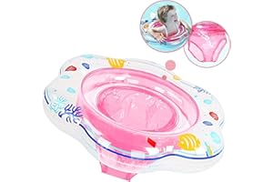 BHGWR Galleggiante Nuoto del Bambino con Seduta, Anelli di Nuoto dei Bambini Gonfiabile per Il Bagnetto con peli per la Cura della Pelle in PVC per Infant 6 Mesi a 3 Anni la Piscina Bambini