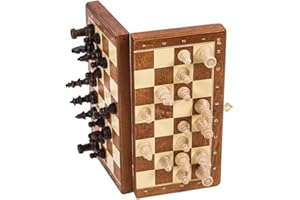 SQUARE GAME SQUARE - Szachy drewniane Magnetyczne BASIC - 26,5 x 26,5 cm - Szachownica & Figury