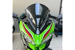 LORABABER For Kawasaki Ninja 400 2018-2020 Motocicleta PC plástico Parabrisas Deflectores de Viento deflectores con Soporte (Fumar)