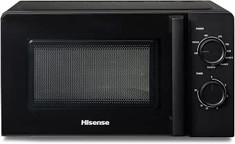Hisense H20MOBS1HG Forno Microonde con Controllo Meccanico, Capacità 20 L,  Potenza 700 Watt su 6 Livelli, Colore Nero : Amazon.it: Casa e cucina