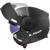 LS2, Modular Scope II Solid Matt Black Motorcycle Helmet