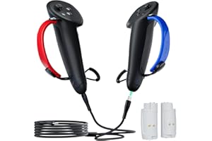 ZYBER empuñaduras de Control Recargables para Quest 3S/3 Accesorios, Cubierta de Control de Silicona con baterías Recargables y Cable de Carga