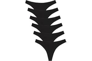 Channo Tangas de Algodón para Mujer, Lisos y Suaves con Acabado Fino Que No Marca