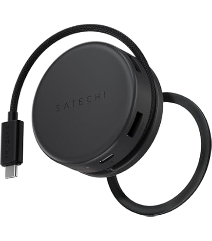 ORICO Magnetisch USB C docking station, M.2 NVMe SSD-behuizing, 7 in 1 dockingstation met 4K @60Hz HDMI, 100W PD, USB-A 10 Gbps, SD/TF, audio. USB C Hub Dockingstation voor iPhone / Pro