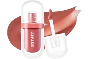 Amuse JEL-FIT TINT Texture gelatinosa a lunga durata 12 ore Tinta per labbra idratante Vegan in formato pratico per i viaggi (07 CARAMEL)