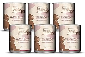 MjAMjAM - nourriture humide premium pour chats - pur plaisir de la viande - délicieux kangourou pur, pack de 6 (6 x 800 g), sans céréales avec de la viande supplémentaire