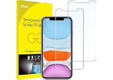 JETech Screen Protector for iPhone 11 and iPhone XR, 6.1-Inch, Tempered Glass Film, 2-Pack