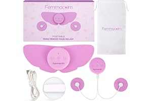 FEMMACALM TENS-Gerät zur Linderung von Regelschmerzen – M50 Menstrual Relax – Gerät zur Linderung von Regelschmerzen und Endometriose – Kabelloses Gerät zur Linderung von Regelschmerzen mit 6 Massagemodi