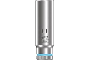 Wera 05004508001 Chiave a Bussola 1/4", Ciano, 11.0 mm