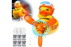 Qetlavee Auto Lufterfrischer Cartoon Duck Pilot,Car vent Accessories mit 6 Dufttabletten,Diffuser Geschenke für Auto lüftung,Auto Parfüm Dekoration für Wohnzimmer/Büro,Aromatherapy für Frauen Mann