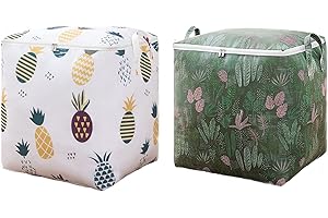 Topspitgo 100L Sac Rangement Vetement Lot de 2 Housse Rangement Couette Boite Rangement Sous lit Couette Grand Sac de Rangement,Sac de Rangement Vetement Housse Couette Cartons Déménagement