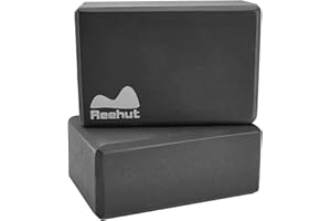 REEHUT Yoga Blocks,High Density EVA Foam Blocks to Support and Deepen Poses, Improve Strength and Aid Balance and Flexibility - Lightweight, Odor Resistant