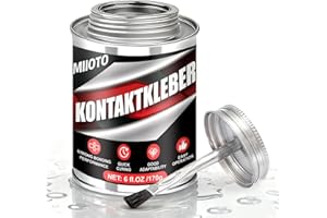 Miioto Kontaktkleber, Kleber Für Schuhsohlen, Schlauchboot Kleber, Dachhimmel kleber, Kontaktkleber Extra Stark, Geeignet für Pvc, Planenkleber, Lederkleber, Gummikleber, Filzkleber, 170g