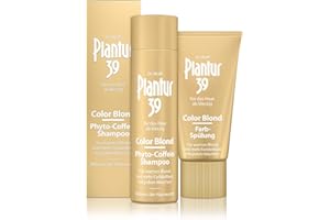 Plantur 39 Color Blond Phyto-Coffein-Shampoo, 250 ml + Farb-Spülung, 150 ml - Für warmes Blond bei jedem Waschen | Gegen menopausalen Haarausfall