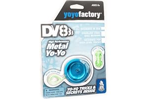 YoYo Factory DV888 JoJo – Responsive Anfänger Yoyo aus Vollmetall – Leerlauf JoJo mit Kugellager – Bereit für DNA Tricks – Spielzeug für Kinder & Erwachsene - Blau