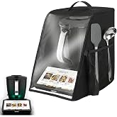 Protective Cover for Thermomix TM7, Thermomix TM7 Case with Clear View Window, Foldable Design, Accessory Pockets and Carry H