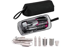 BAQRAXIA Travel Bag for Shark Flexstyle/Dyson Airwrap, Carrying Case for Shark HD430 FlexStyle, Portable Travel Storage Bag Compatible with Dyson Airwrap/Shark Flexstyle Hair Dryer, Black