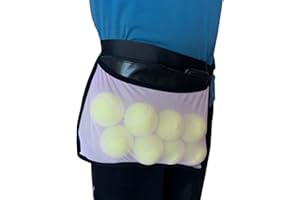 CRSUSUKJ Borsa Per Palline,Cintura Per Esercizi Borsa Cintura,Borsa Palline Tennis,Sacchetto della Pallina Tennis Vita Trimmer Cintura per Le Cintura di Esercizio,facili da tenere per 8 palline da tennis