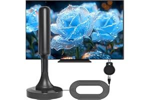 CHUYILEE Festberg Hitenna Wavemax TV Antenne,DVB-T2-Antenne Wave Tune für TVFreeview Rewave Digital-TV-Antenne für den Innenbereich, mit starkem SignalSmart-TV-Antenna VHF/UHF (17)