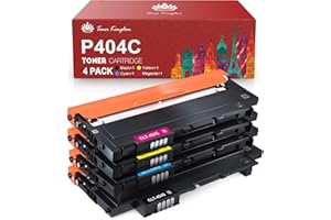 Toner Kingdom CLT-P404C 404S Toner Cartridges Replacement for Samsung 404S 404C for Samsung C430w Toner Xpress C430w C430 C480 C480w C480fw C480fn C432w C433w C482w C483w K404S (4 Pack)