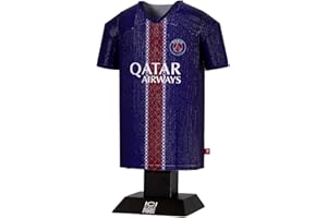 PSG Paris Saint-Germain FC 25/26 Home Metal Football Shirt - Officially Licensed Miniature Alloy Replica Jersey Collectible Display Gift - Personalise Customisable Name & Number Decals