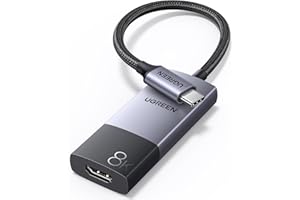 UGREEN USB C to HDMI 2.1 Adapter 8K@60Hz 4K@240/144/120Hz Type C Thunderbolt 5/4/3 HDMI HDR Converter Compatible with MacBook iMac Mac Mini iPad Pro iPhone 16 15 Galaxy Tab 10 S24 Surface XPS Pixel 9