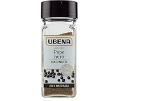 UBENA, Pepe Nero Macinato, Adatto a Piatti Dolci e Salati, Preparazioni Fredde e Calde, Formato Vasetto da 38 gr