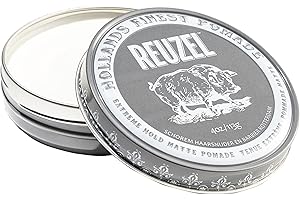 Reuzel Extreme Hold Matte Pomade - Wasserbasiert und starker Halt - 1 x 113 g holzig