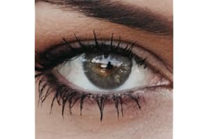 Glamlens lentilles de couleur grises naturelles colorées très haute opacité New York Dark Gray + étuis à lentilles de contact I 1 paire (2 pièces) I DIA 14,20 I sans correction I 0,00 Dioptries