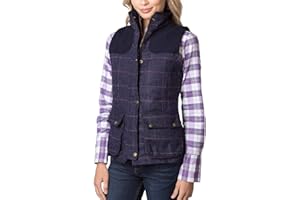 Rydale Ladies Bramham II Tweed Waistcoat Women's Check Tweed Gilet Bodywarmer