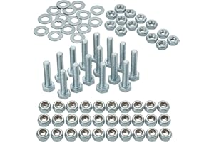 VITFER - Kit Bulloneria M7 restauro moto scooter motocicli 125 pezzi | Bulloni 7x25 mm, Dadi normali, autobloccanti, Rondelle zincate e Grower in scatola plastica con divisori