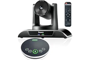 Tenveo Conference Camera with Bluetooth Speakerphone and Microphone 3X Optical Zoom USB3.0 HDMI PTZ Camera Bundle 1080P 60FPS Video Conferencing System for Meeting Church Teams Zoom Skype OBS