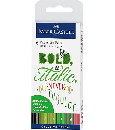 Faber-Castell Pitt Artist Pen Lettering – 8er Set Rosatöne + 8er Starter-Set