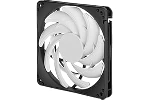 SILVERSTONE TECHNOLOGY SilverStone SST-FN123 - FN Series Slim Computer Case Cooling Fan 120mm slim, Low Noise, High Airflow, white-black