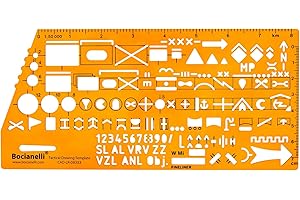 BOCIANELLI NATO OTAN Symboles Militaires des Troupes Trace Gabarit Normographe Armée Tactique 1: 50000 échelle Carte Topographique Dessin Technique Traçage Illustration