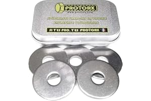 PROTORX Rondelles Metal Inox M10 : Boite 5pcs Extra Large (Diam.int = 10,5mm x Diam.ext = 36mm) Plate Type "LL" en Acier Inoxydable A2 | Carrossier Bricolage Réparation | Anti-Corrosion Exterieur-Interieur