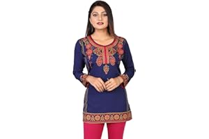Maple Clothing Indische Tunika Tops Damen Kurz Kurti Kurta India Kleidung