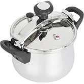JATA HOGAR OPC10 &ndash; Classic Express Pressure Cooker 10 L Large Capacity, SUS304 Stainless Steel, 3 Safety Systems, Progressive