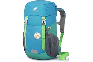 ‎SKYSPER SKYSPER Wanderrucksack Kinder 15L für Jungen & Mädchen Kinderrucksack mit Brustgurt für 6-12 Jahre Rucksack Kinder Wandern Outdoor