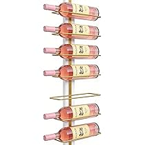 Portabottiglie Da Parete, Set Di 2 Ripiani in Legno Rustico