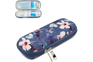 ONEGenug Portable Insulin Travel Bag, Medical Care Protector Case Organizer Medical Bag for The Diabetic (Begonia Flowers)