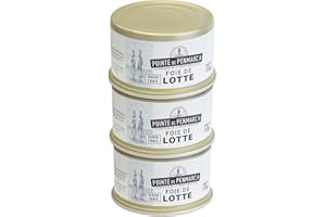 Foie de lotte Pointe de Penmarc'h le lot de 3 boîtes de 110 g - Livraison en 2 à 3 jours ouvrés depuis la Bretagne