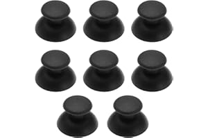 EMSea 8 Stück Daumensticks Kompatibel mit PS3 Controller Joystick Griff Analog Stick Kappenabdeckung Ersatz Reparatur Zubehör Schwarz