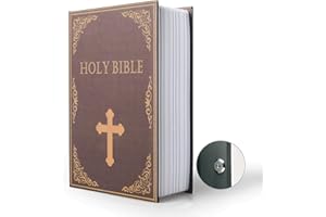 PACOLO Scatola portaoggetti e libro di sviamento, cassaforte segreta nel dizionario con serratura/chiave a combinazione di sicurezza, cassaforte nascosta nel libro di sviamento (combinazione, Bibbia)