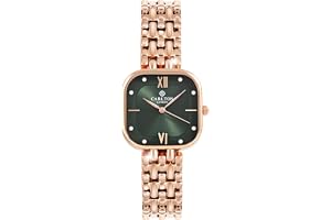 Carlton London Chelsea Women Stainless Steel Analog Watch | Silver Waterproof Watches for Women Girls Ladies | Luxury Square Watch | Fashionable Trendy Quartz Movement Wrist Watch